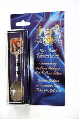 William & Catherine Commemorative Wedding Silver Plated Tea Spoon 119028