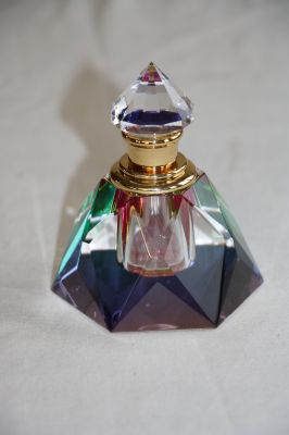 Diamond Cut Glass Perfume Bottle JY-X6-1133