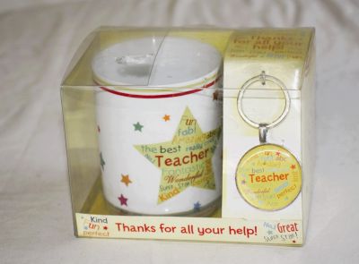 Best Teacher Mug and Keyring Set CMS107