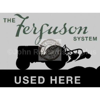 Ferguson system metal wall sign