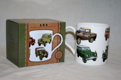 Leonardo Fine Bone China Land Rover Mug Series Models Collage