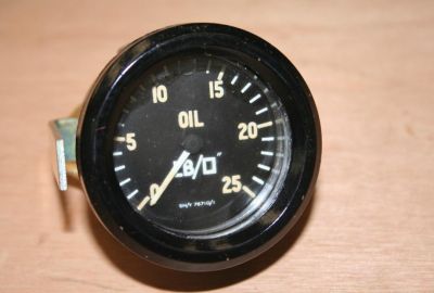 Smiths Oil Pressure Gauge Capillary Type 0-25Lbs