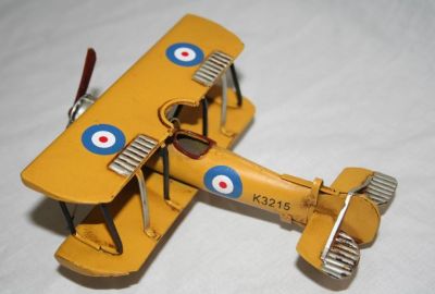 Handcrafted Tin Plate Avro621 Tutor Biplane 1:48 scale