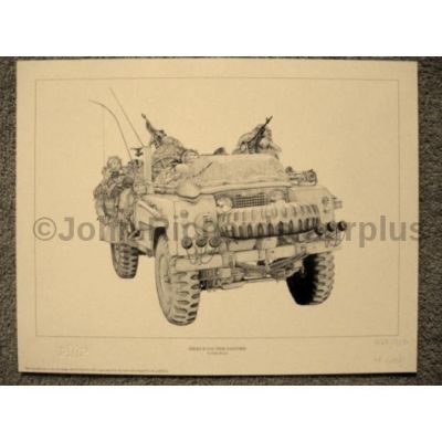 Land Rover signed reproduction print Series 2 SAS Pink Panther