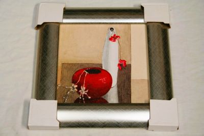 Wooden Silver Framed Still Life Print