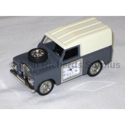 Miniature Land Rover Design Battery Operated Desk Clock Grey 9455