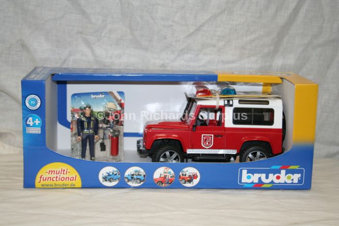 bruder fire land rover